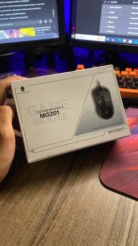 Mouse Gamer Thunderobot MG201, RGB, 4200DPI, 7 Botoes, Preto, JM03N4E07
