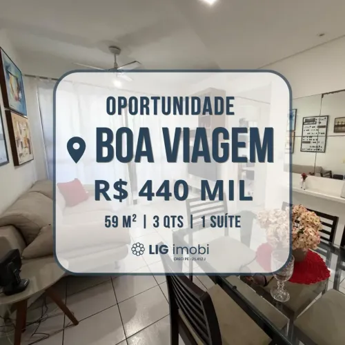 Oportunidade para Venda Em Boa Viagem | O máximo de conforto com piscina na cobertura.