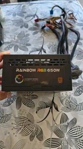 Fonte Brx Rainbow RGB 650W 80 Plus Bronze