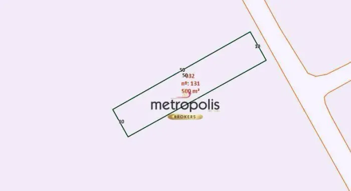 Terreno à venda, 500 m² por R$ 1.600.000,00 - Santa Maria - Santo André/SP