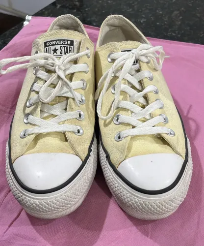 All star  amarelo plataforma original tamanho 35