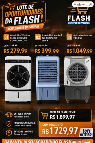 Achadinhos da Flash - Climatizadores Ventisol
