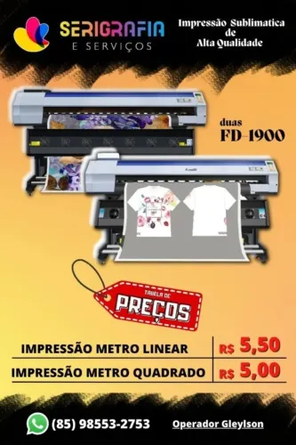 SUBLIMAÇÃO EM ALTA QUALIDADE