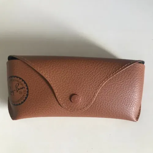 Case Porta Óculos Ray-Ban Em Couro Marrom
