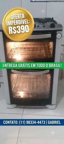 Fogão com 2 fornos