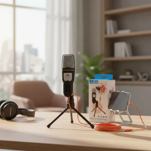 Microfone condensador para celular - entrega grátis