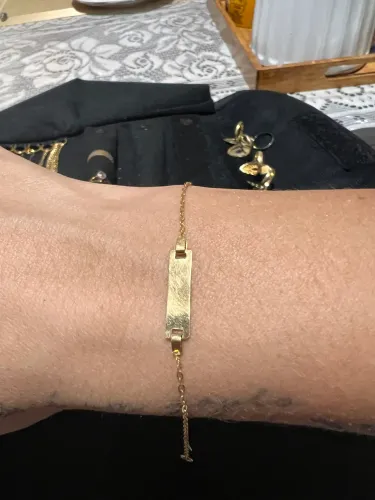 Pulseira infantil ouro 18k