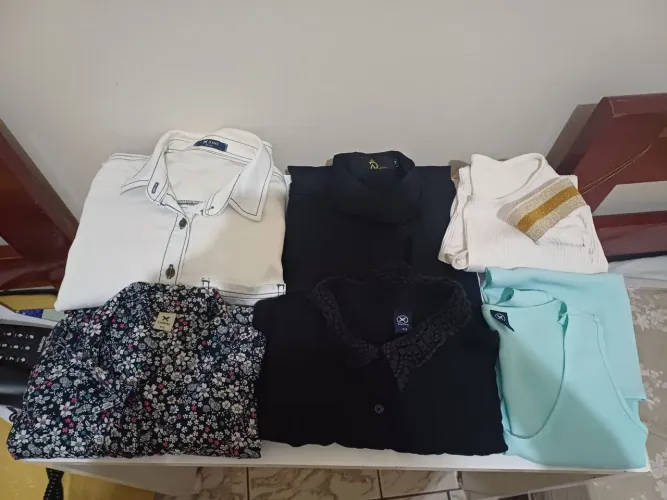 Kit camisa social e blusa tamanho P
