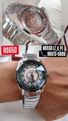 Relógio OMEGA AUTOMÁTICO  - MODELO AQUA TERRA WORLDTIMER 