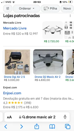 Drone DJI Mavic Air 2 DESAPEGO