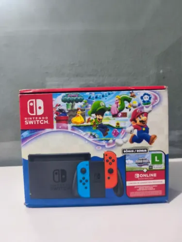 Nintendo switch V2 DESTRAVADO completo na caixa com todos os acessórios, garantia total ;