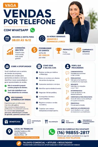 VENDAS POR TELEFONE