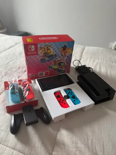 Nintendo Switch v2 Desbloqueado controle extra