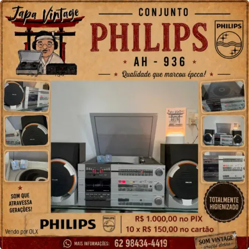 Lindo Conjunto Philips AH 936 (Muito Conservado).