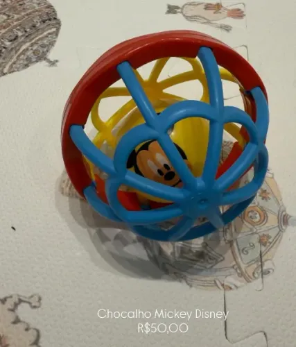 Brinquedo Chocalho Mickey Disney