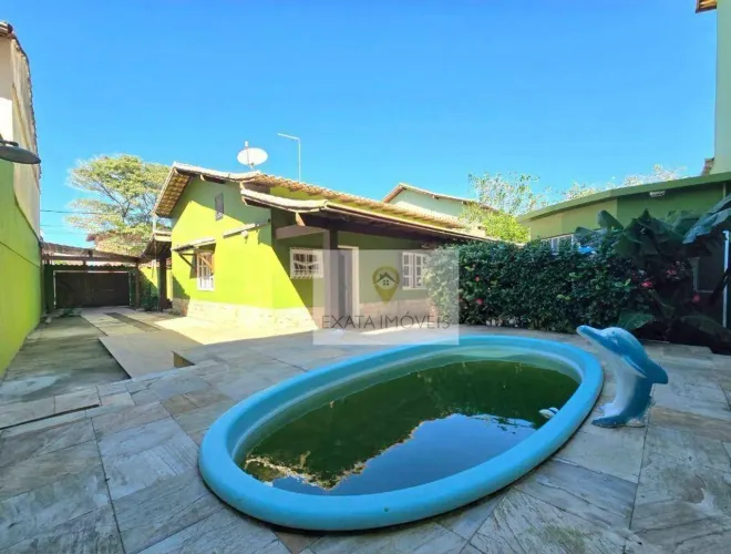 Casa 2 quartos com piscina, Extensão Serramar - Rio das Ostras/RJ