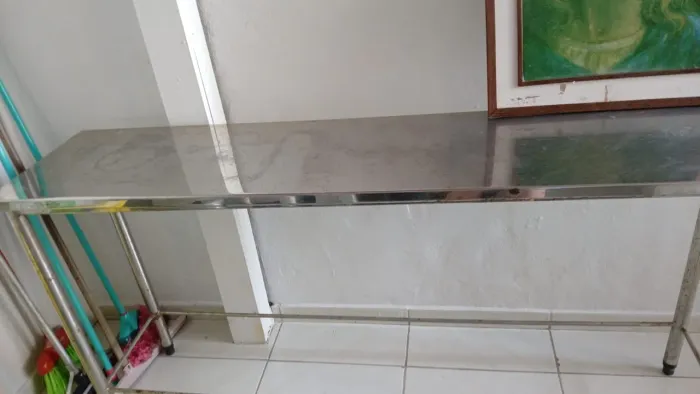 Mesa manipulação inox 304