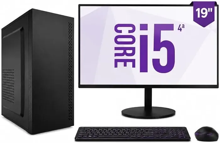 Computador completo i5 8gb Ssd 128 monitor 19