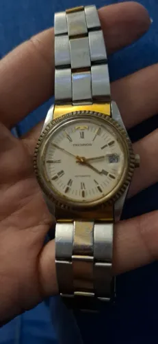 Relógio Technos automático de 1999, Stainless steel water resistant antimagnetic