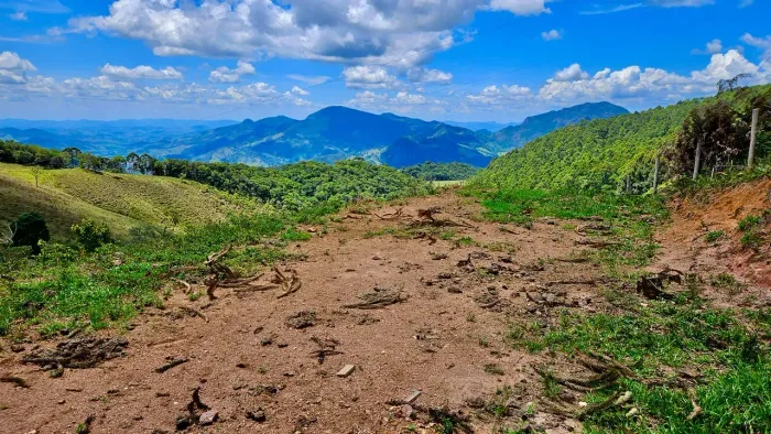 Terreno com uma bela área no distrito de Luminosa em Brasópolis - MG