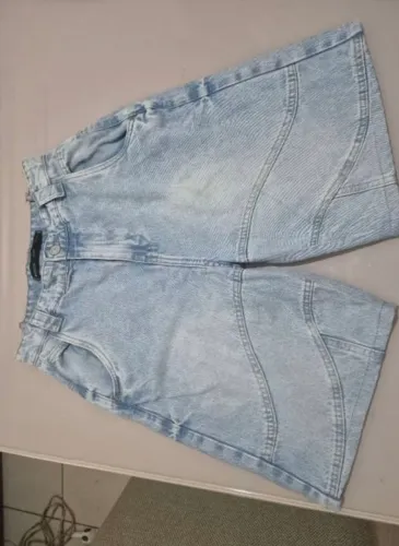 Bermuda Baggy Jeans com recortes°