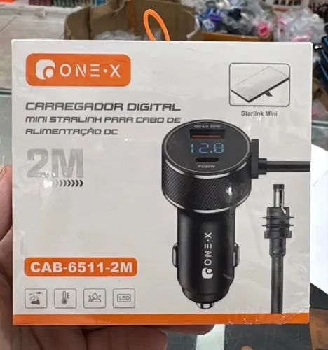 Carregador Digital para Mini Starlink Cabo de Alimentação