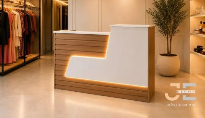 Balcão para atendimento com Led