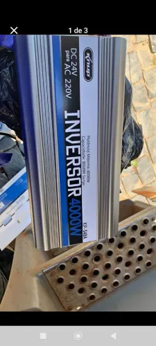 Vendo um inversor de energia de 4000W 8000 de pico de 24 volts duas saídas de 220 volts