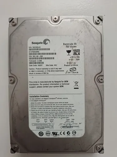 Hd seagate 750GB Barracuda dvr cftv cpu