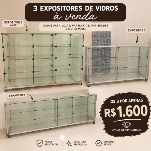 Expositores de vidros