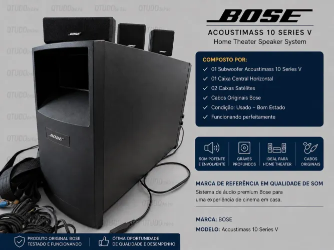 BOSE ACOUSTIMASS 10 SERIES V Sistema de caixas acústicas para Home Theater