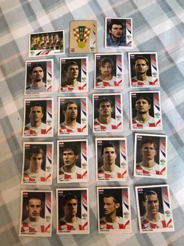 Figurinhas Seleção da Croácia 2006 - Recortadas