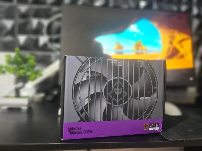 Fonte Mancer Thunder 500W Pfc Ativo Com Selo 80 Plus Bronze