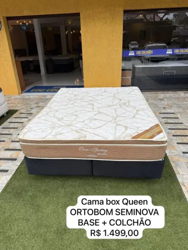 Cama Box Queen Ortobom SEMINOVO com ENTREGA