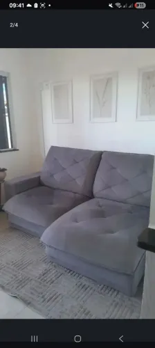 Sofá retrátil grafite