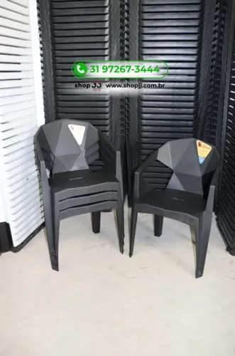 KIT 4 POLTRONAS DIAMOND NOVAS - CADEIRAS DE PLÁSTICO