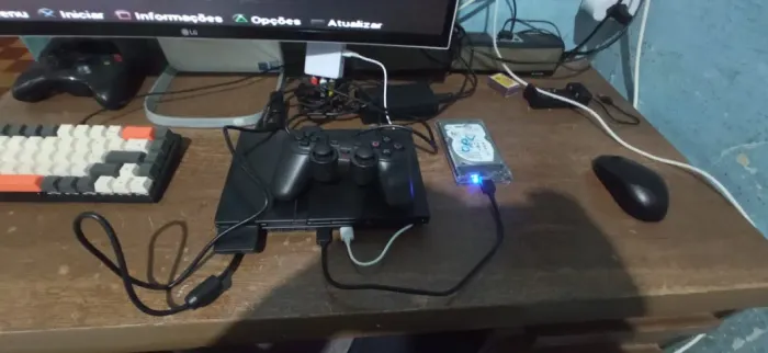 PS2 Slim Completo com HD 250GB