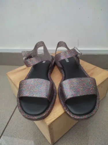 Sandália Rasteira Melissa Mar Sandal Preta 37