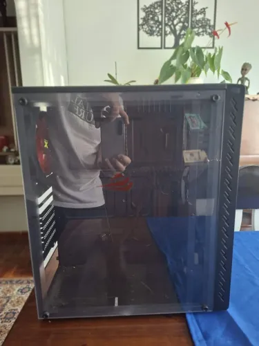 Gabinete Gaming Kratos IV, Preto, LED RGB, K-Mex - CG-10TP (sem fans)