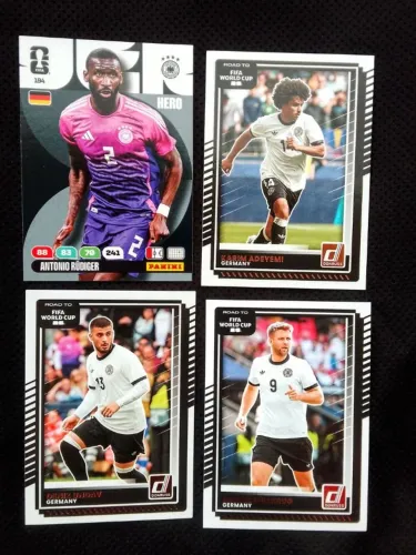 alemanha 4 cards panini futebol legend card ñ é figurinha adrenalyn xl lote