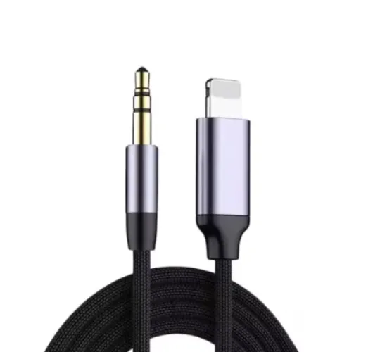 Cabo de Áudio Lightning e P2 - Compatível com iphone