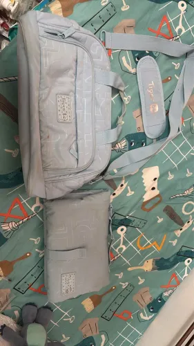 Mala Bolsa Maternidade Menino Média Azul Bebê Tigor T Tigre Azul. Trocador