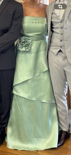 Vestido festa verde menta