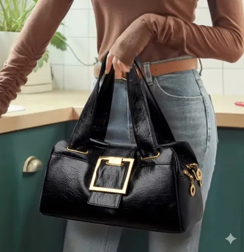 Bolsa De Ombro Feminino Yogodlns Em Couro Sintético