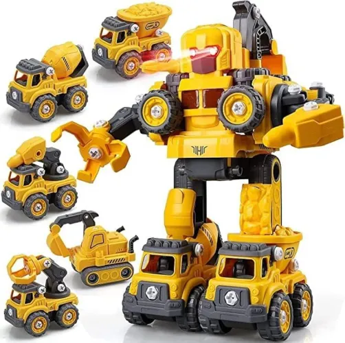 Carrinho Robô 5 Em 1 Monta Desmonta Construbots Novo e Lacrado de Fábrica 