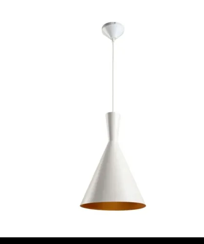 Lustre pendente Genebra Branco para 1 lâmpada - NOVO