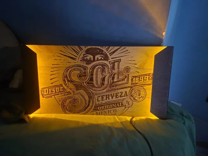 Luminoso original cerveja sol