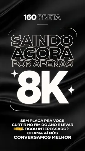 160 fan flex, saindo agora por 8k