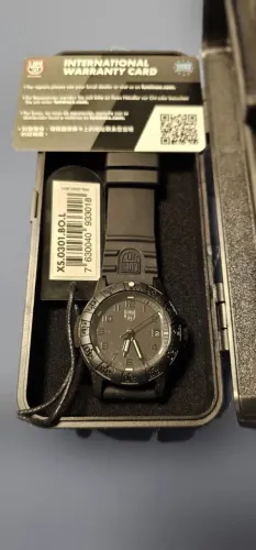 RELÓGIO LUMINOX LEATHERBACK SEA TURTLE 39 MM CÓD.0301 BLACKOUT