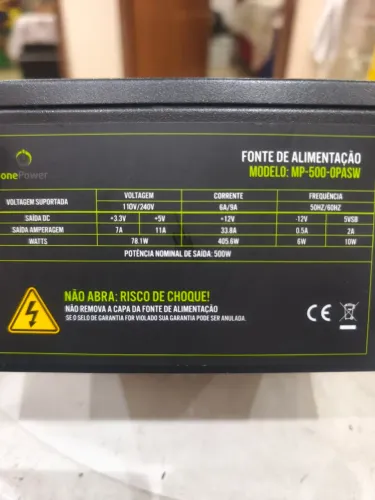 Fonte de alimentação MP-500-OPASW
